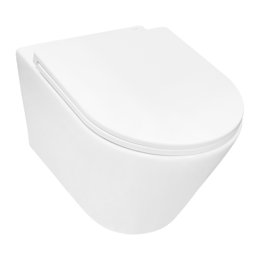 Унитаз подвесной Azario NOVE 360х530х365 безободковый, система смыва "Торнадо", быстросъемное сиденье микролифт AZ-9312T