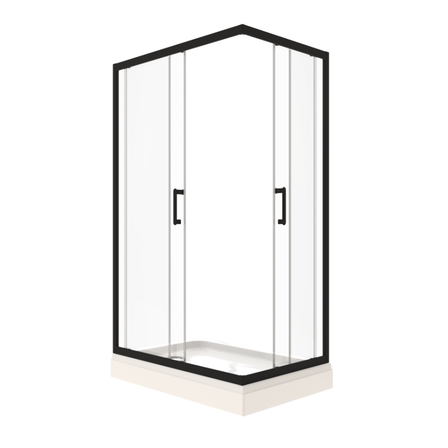 Triton pro Душевое Ограждение Фикс-Блэк 120х80 Щ0000077395