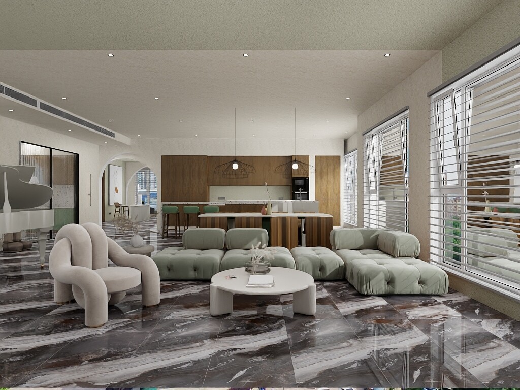 Керамогранит Azario Riverstone Gold 60x120 Carving H18004011G