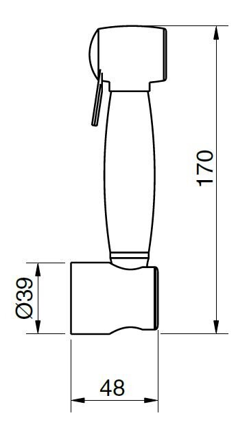 Cezares Atlantis гигиенический душ бронза ATLANTIS-U-IFS-02