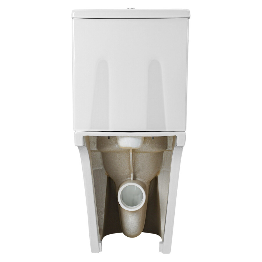 Унитаз-компакт Azario VISE 640х365х820 напольный, безободковый, в комплекте с быстросъемным сиденьем микролифт AZ-1343BT