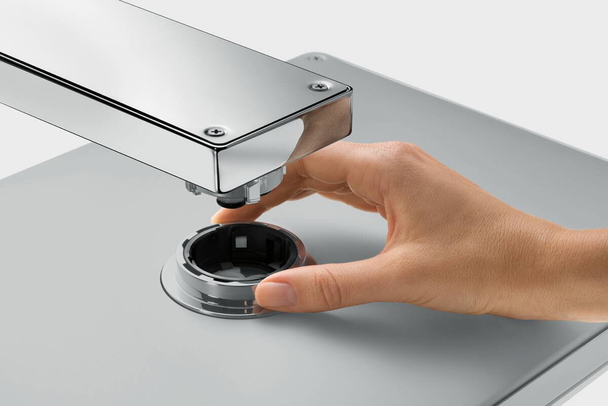 Hansgrohe Rainmaker Select Верхний душ 460 3jet с держателем хром-белый матовый 24007400