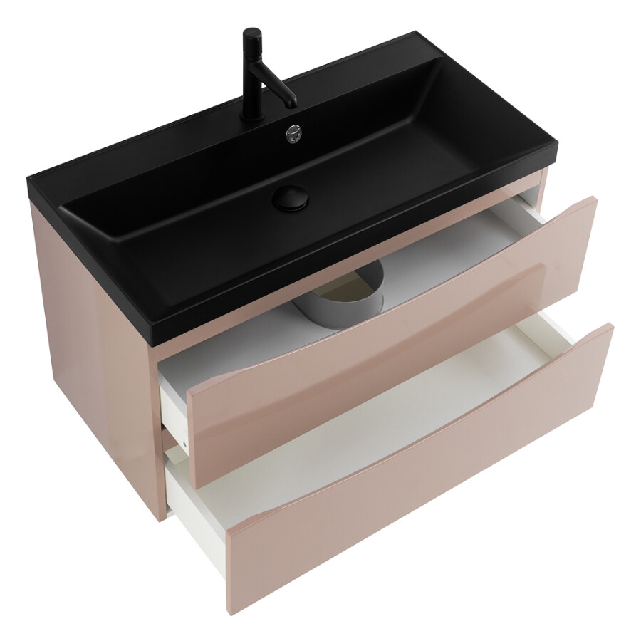 BelBagno Marino 90 см тумба под раковину MARINO-900-2C-SO-CL-P Cappuccino Lucido подвесная