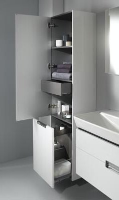 Jacob Delafon Reve EB1141G-G1C Шкаф-пенал подвесной, левый, белый 45