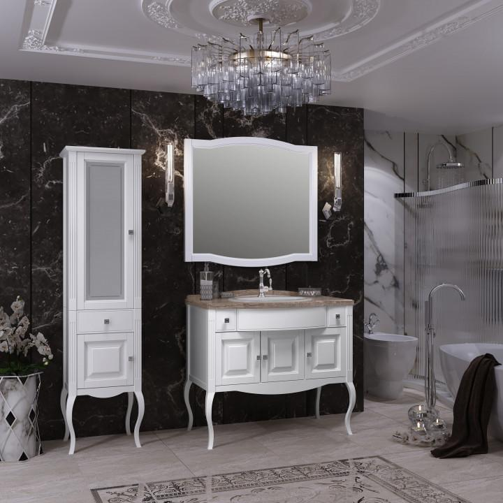 Opadiris Лаура зеркало 120 см белый Z0000012471