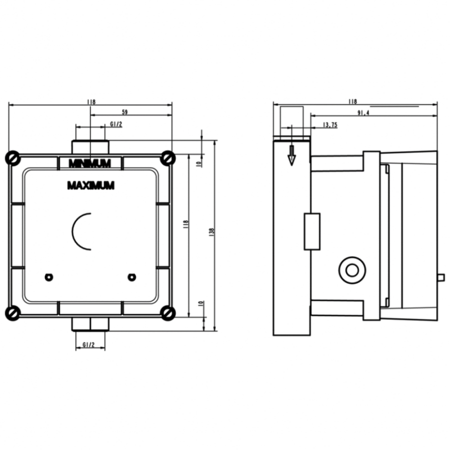 Ideal Standard настенная панель с ИК-датчиком A3795NU