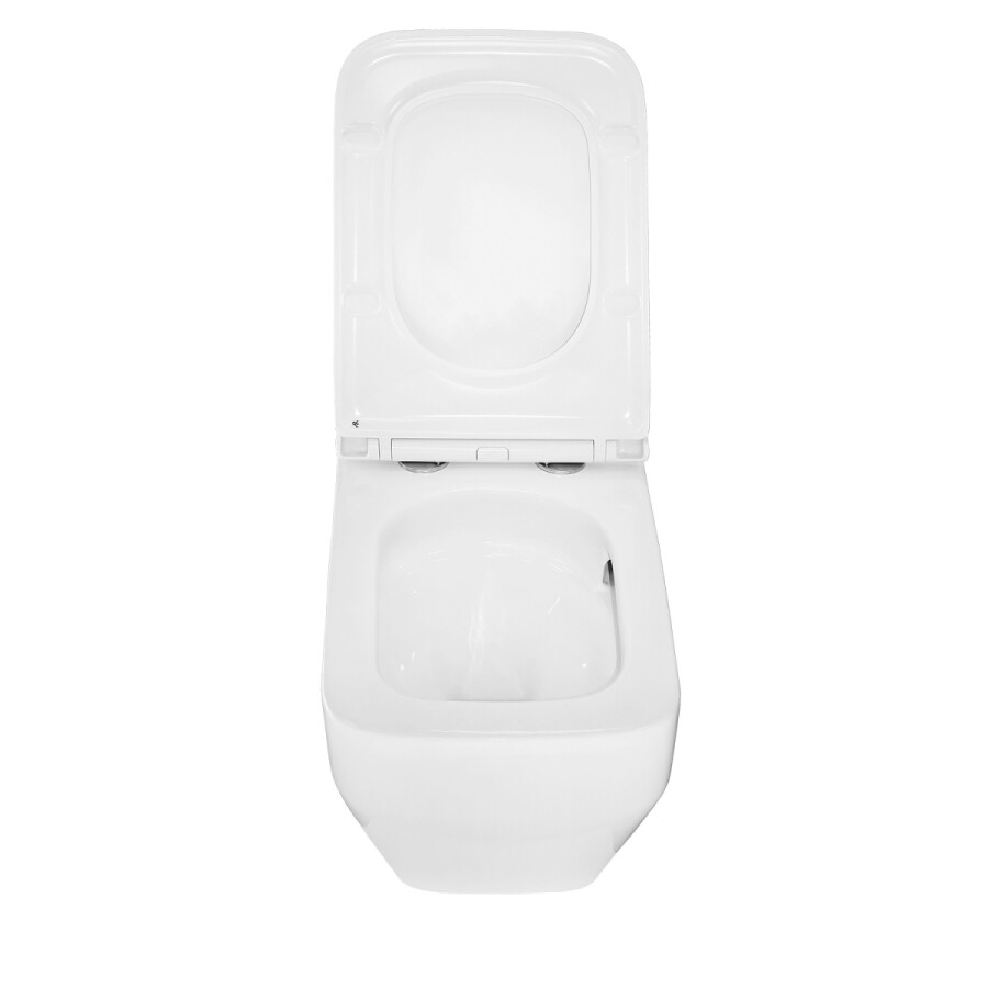 Унитаз подвесной Azario MONEO 355х515х365 безободковый, слив "Торнадо", в комплекте с быстросъемным сидением микролифт AZ-0062 UQ1