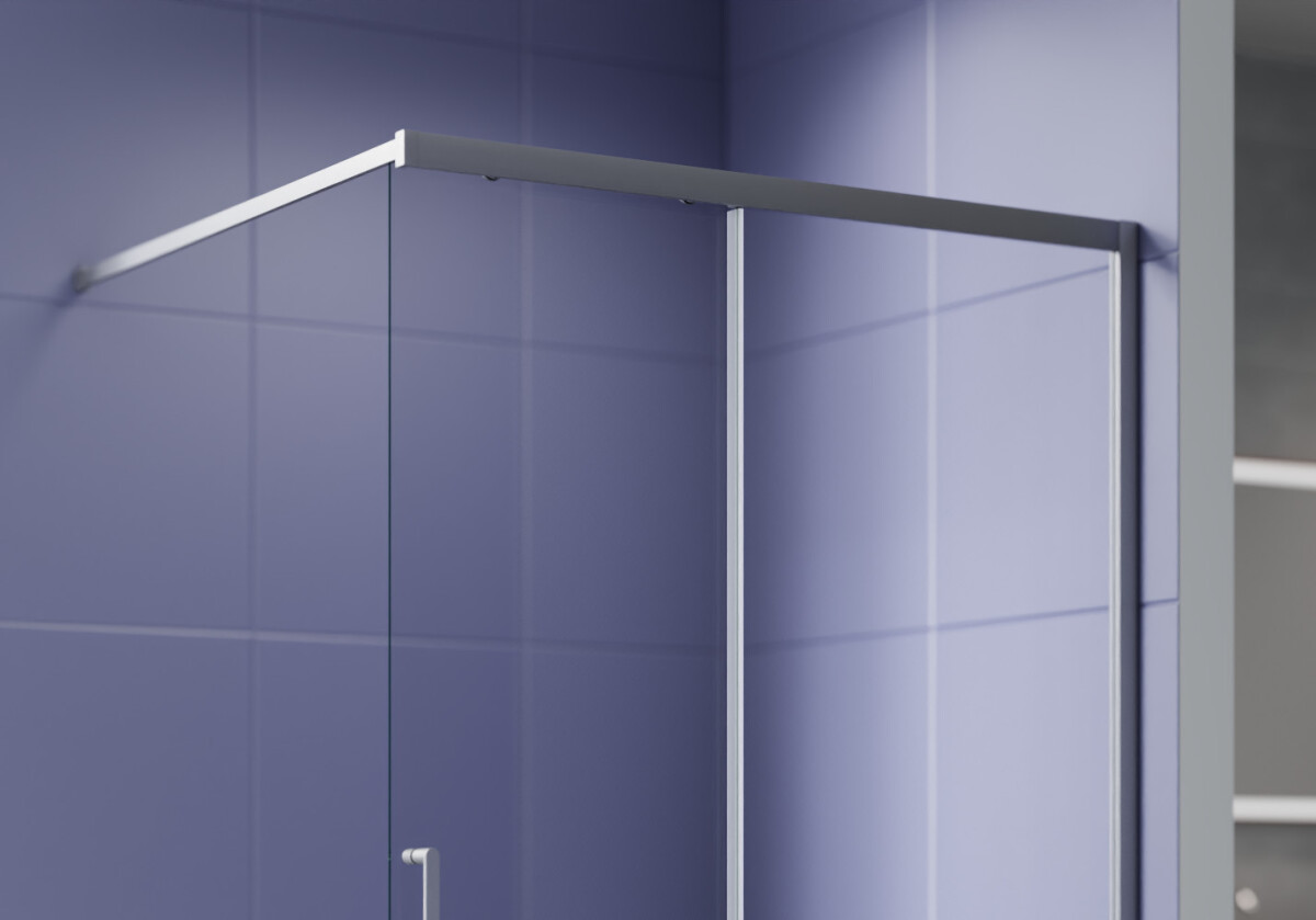 Aquatek AQ.WISL.120.1GM Душевая перегородка Walk In 120см, раздвижная с держателем 1200мм оружейная сталь прозрачное