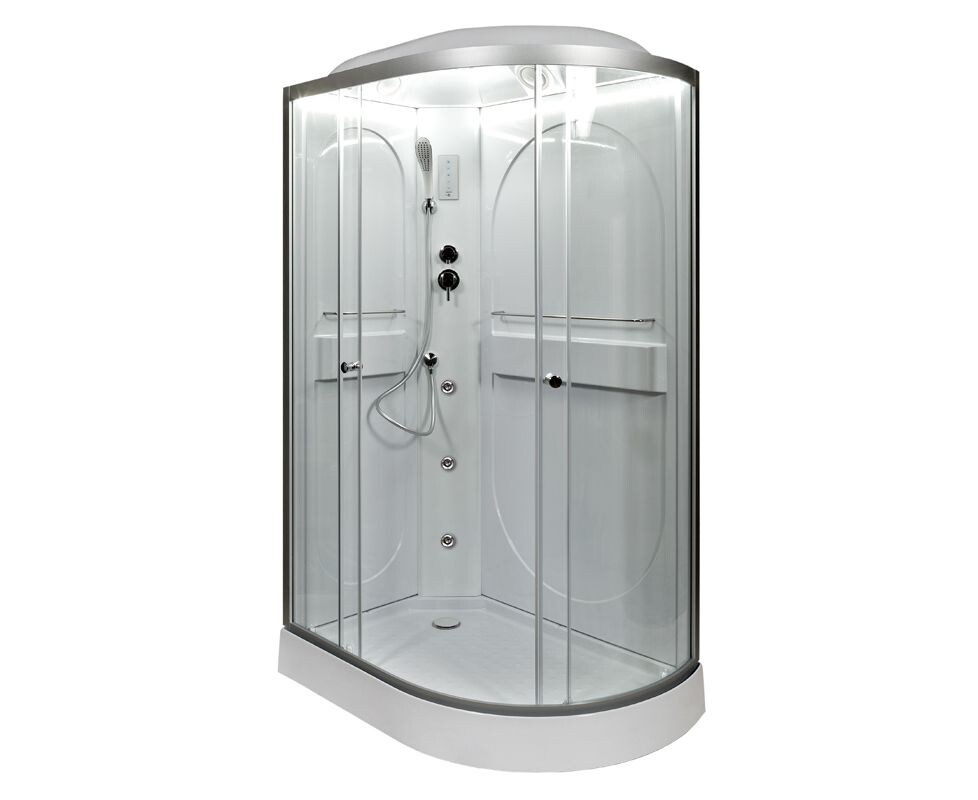 Deto душевая кабина 120х80 L602LLED+GM с гидромассажем левая