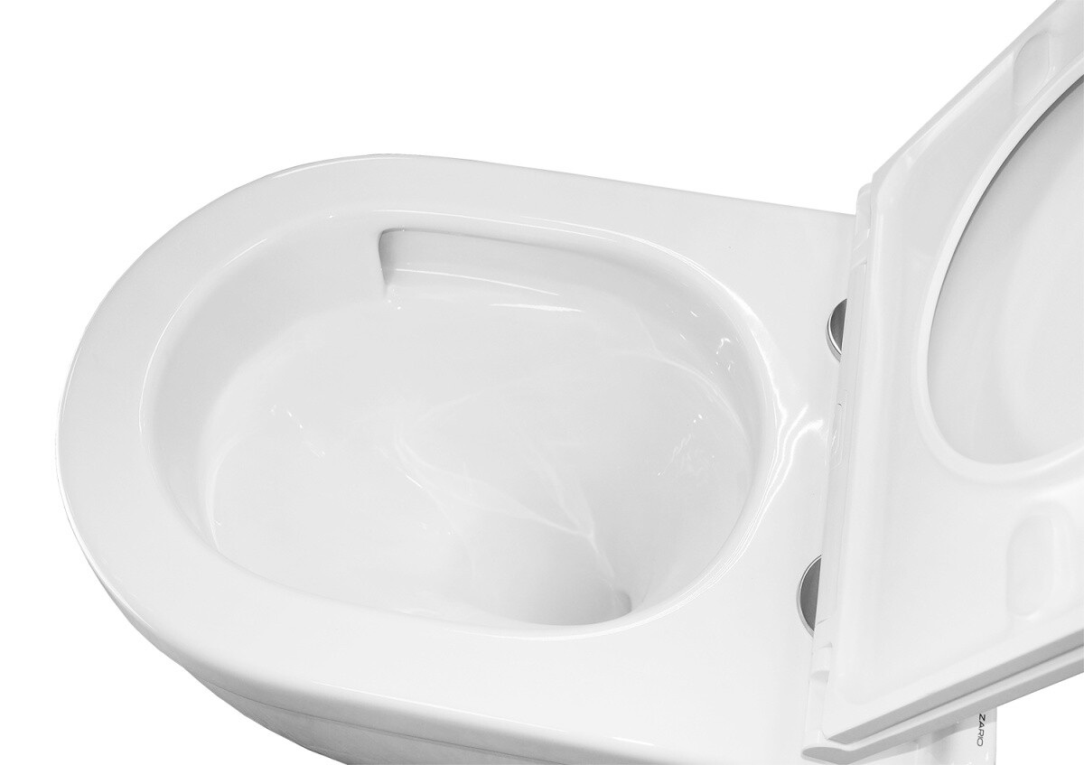 Унитаз подвесной Azario Fora 368х530х410 безободковый "Скрытое Торнадо" быстросъемное микролифт AZ-0017-UQ3