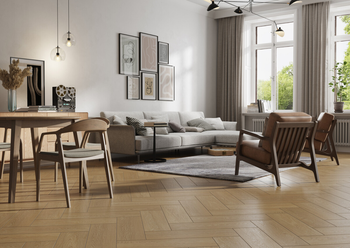 Керамогранит Cersanit Teakwood светло-коричневый рельеф 18,5x59,8 A17898