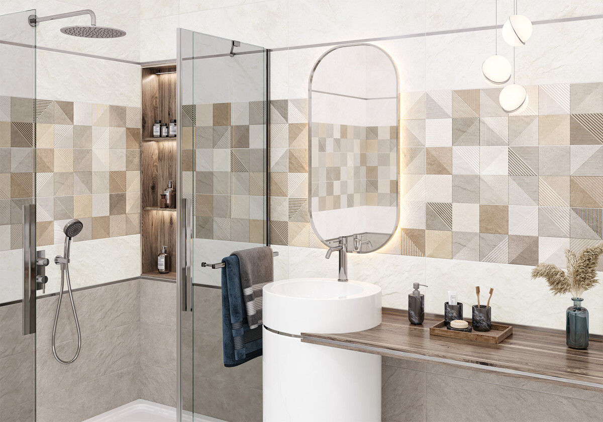 Delacora Safari Latte Керамическая плитка настенная 246 x 740 x 9.5 WT15SFR11R