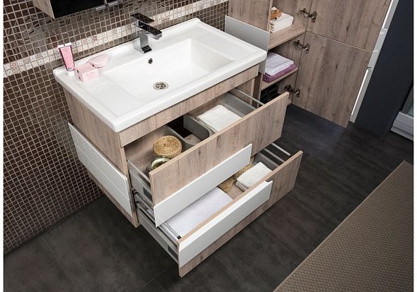 Aquanet Мадейра 80 тумба с умывальником 00213050 подвесная