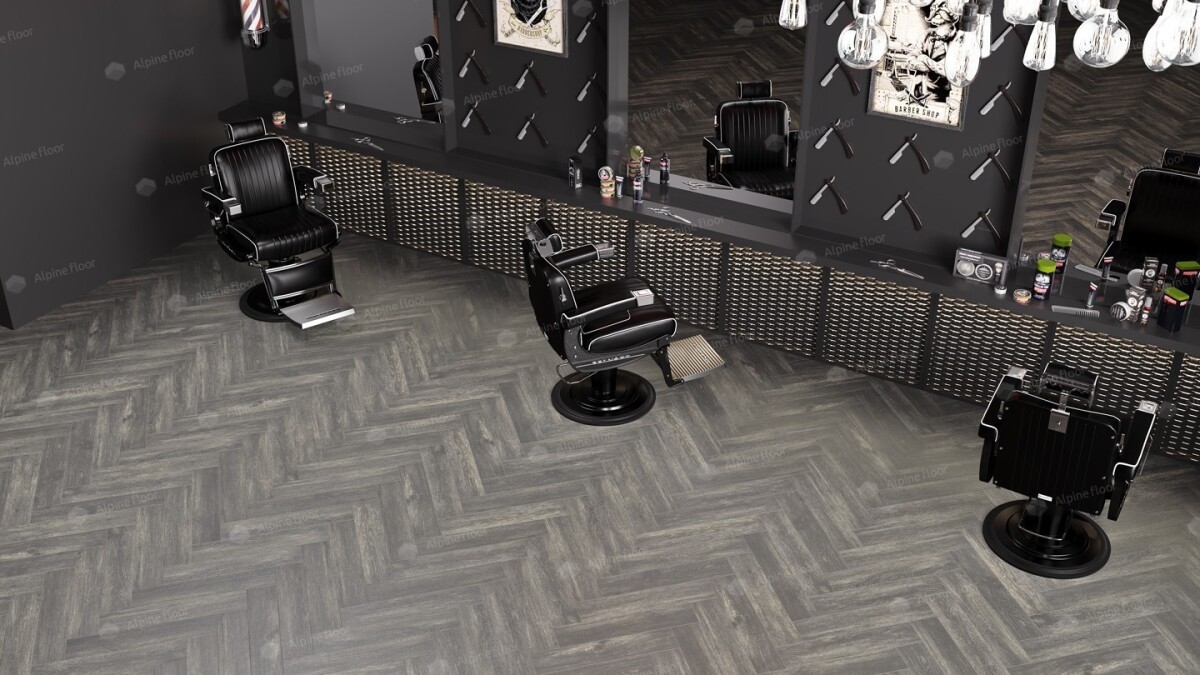 Alpine Floor Parqet LVT Кварцвиниловая плитка Венге Грей ECO 16-8 590 х 118 х 2.5 mm
