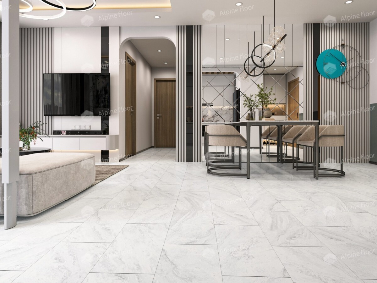 Alpine Floor Light Stone Кварцвиниловая плитка LVT Вердон ECO 15-4 608 х 303 х 2.5 mm