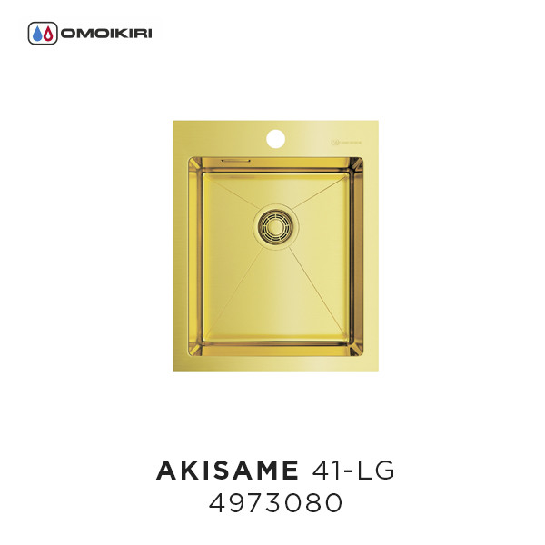 Omoikiri Akisame 41-IN 4973056 кухонная мойка нержавеющая сталь 41х51 см