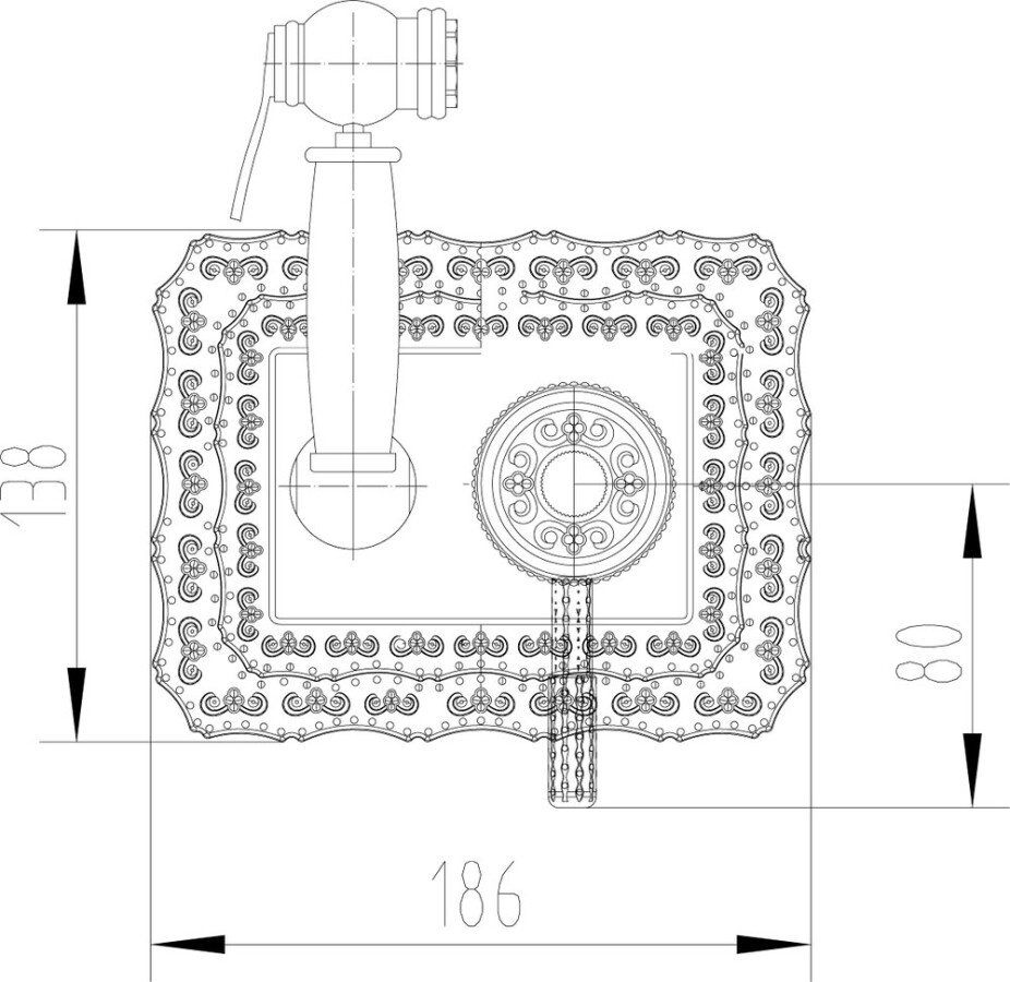 Lemark LM6619ORB Жасмин смеситель с гигиеническим душем черная бронза