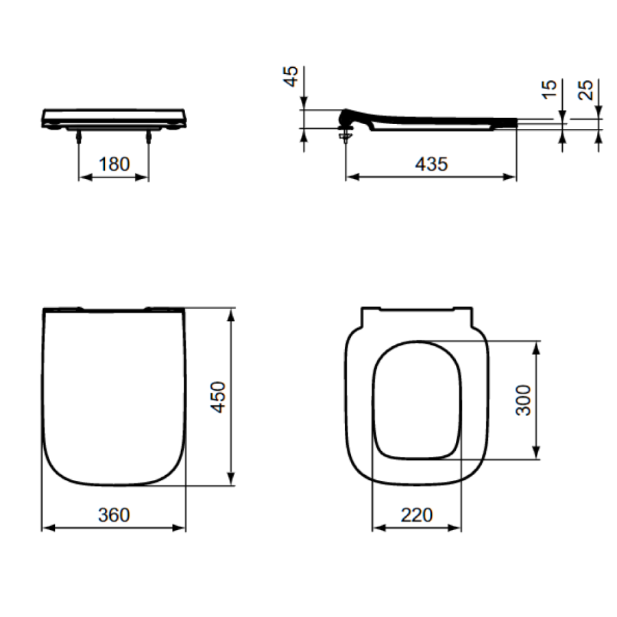 Ideal Standard i.life сиденье для унитаза T500301