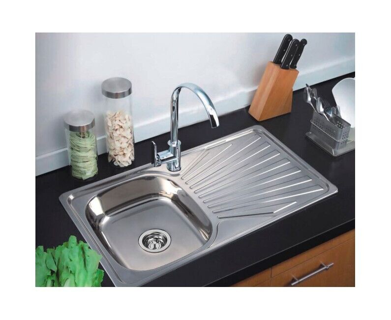 Мойка из нержавеющей стали врезная 78х48 см Zerix Z7848-08-180D decor ZX0769
