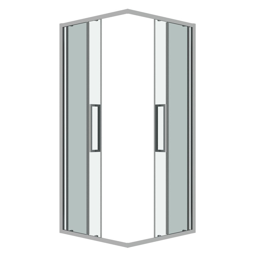 Душевое ограждение Grossman Cosmo 300.K33.02.8080.10.00 (80х80х195) квадрат,раздвижная,хром,стекло прозрачное, 1 место