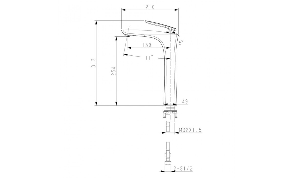 Lemark Bellario LM6809C смеситель для раковины 35 мм