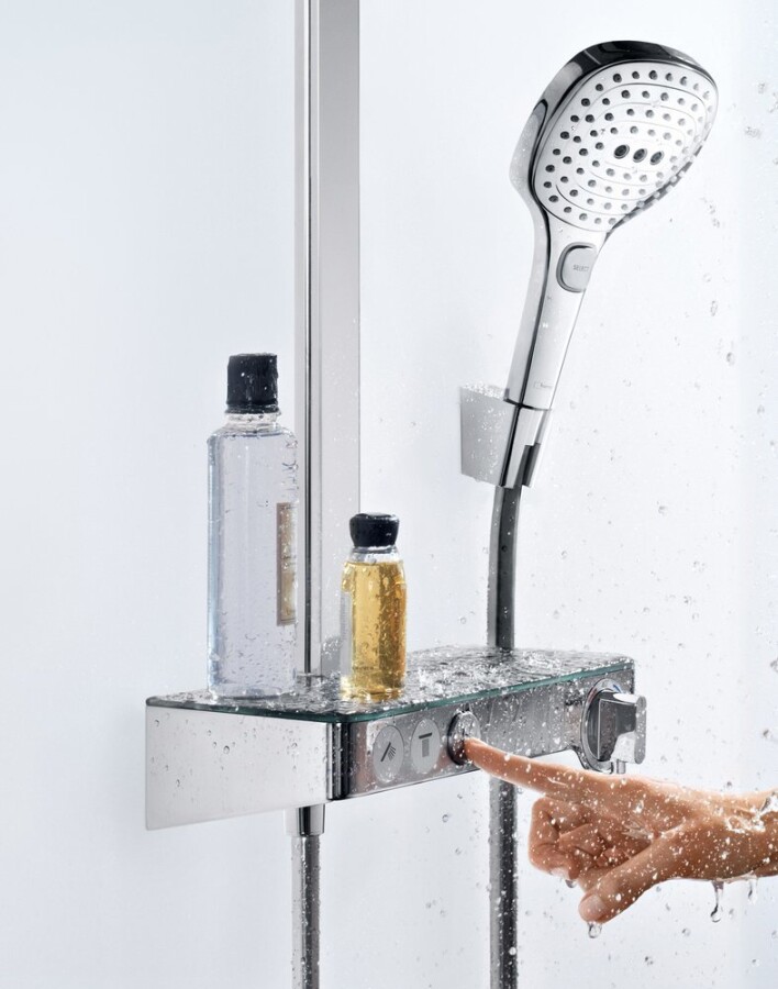 Hansgrohe Raindance Select E 300 3 jet Showerpipe душевая система с термостатом хром 27127000