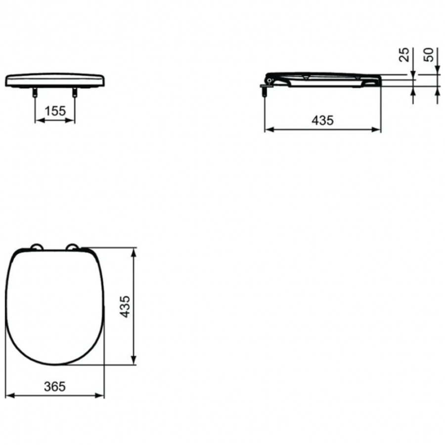 Ideal Standard Connect сиденье для унитаза E129001
