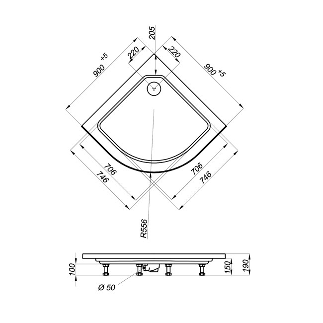 Triton Риф А2 Душевой бокс 90*90*195 №1