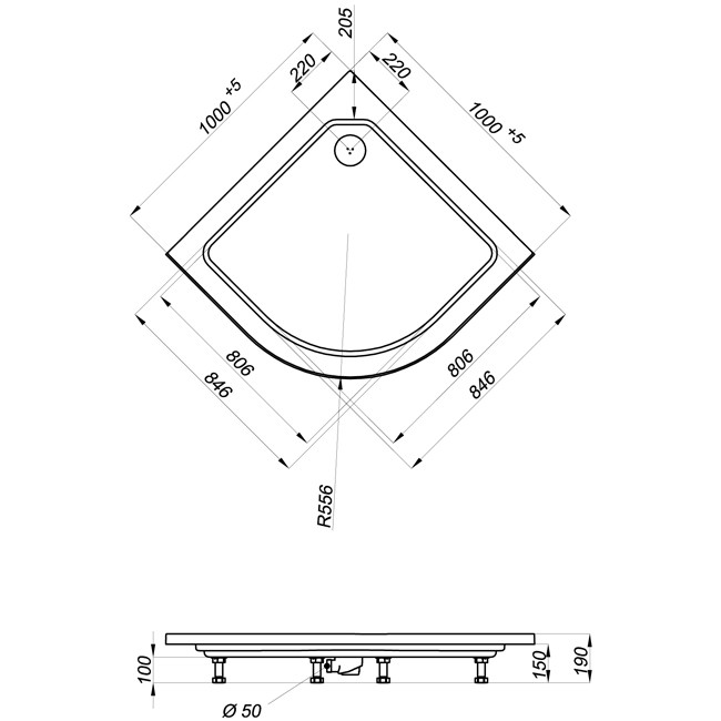 Triton Классика А2 Душевой бокс 100*100*205 №2