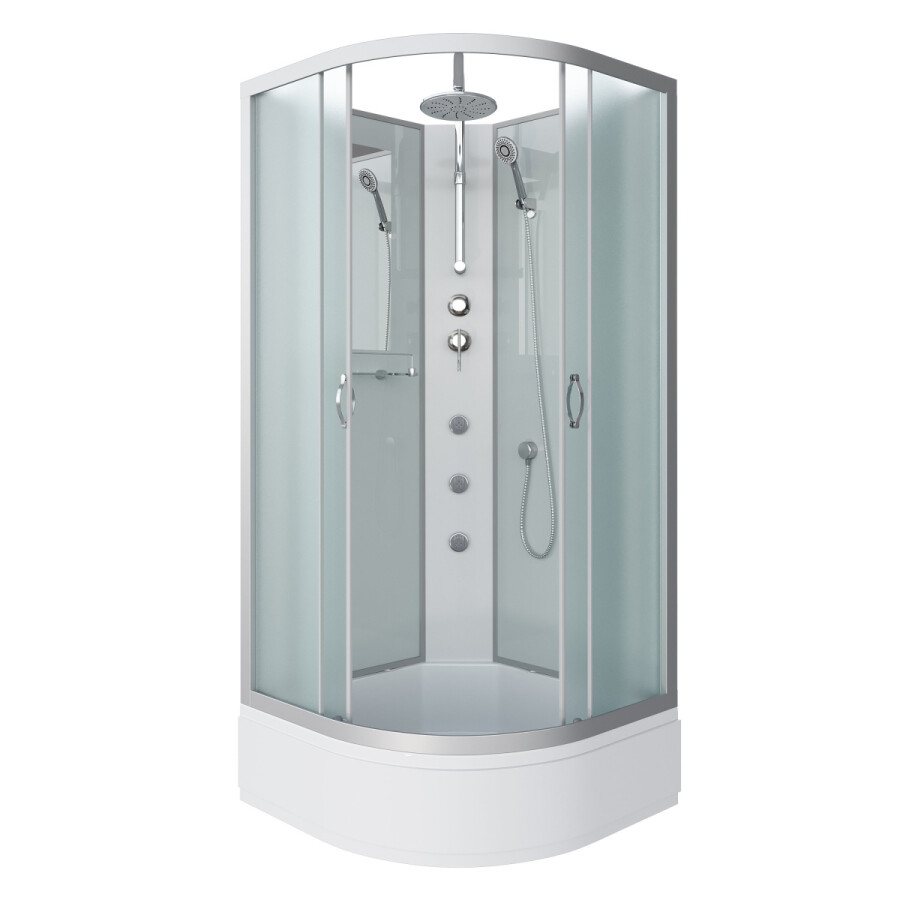 Niagara Classic NG 3301-14BKTG Душевая кабина 90x90 Без крыши с тропическим душем и гидромассажем 33011424BKTG
