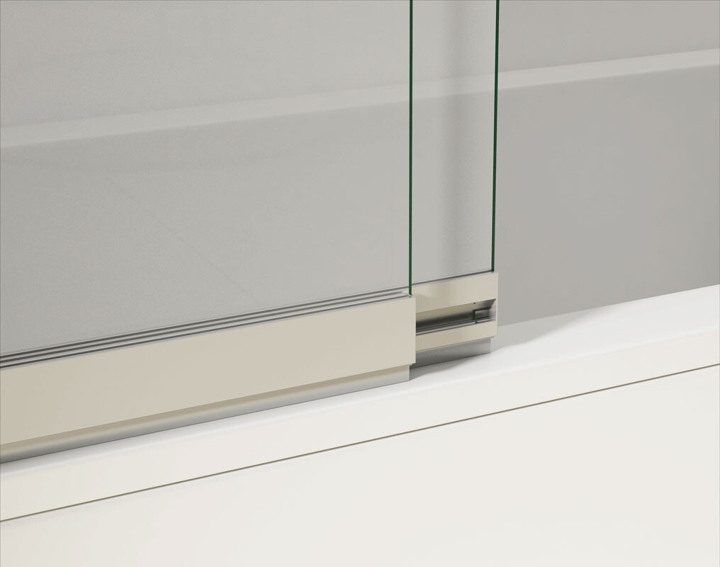 Vincea душевая шторка VSB-1E100CGB 100х145 черный, стекло тонированное