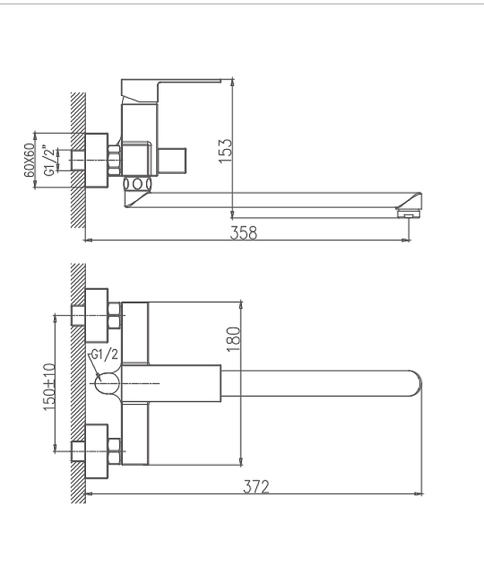 Haiba смеситель для ванны HB22191