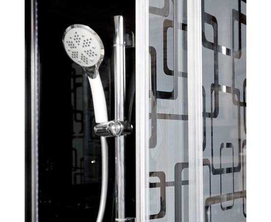 Deto душевая кабина 90х90 BM1590NGMBLACK с гидромассажем без крыши