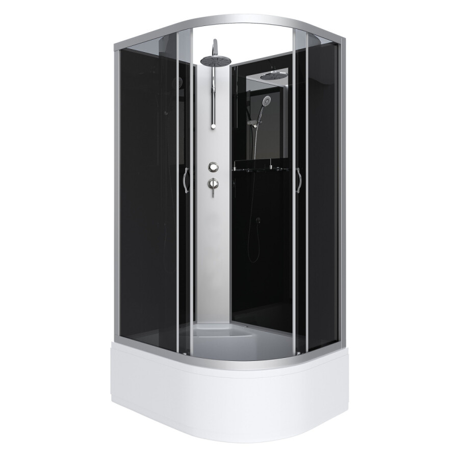 Niagara NG 2510-14LBKT Душевая кабина 120x80 Без крыши левосторонняя + Тропический душ 25101434LBKT