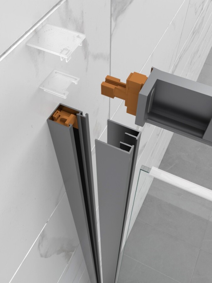 Душевое Ширма Triton pro Фикс-Графит 90х90 Щ0000077236