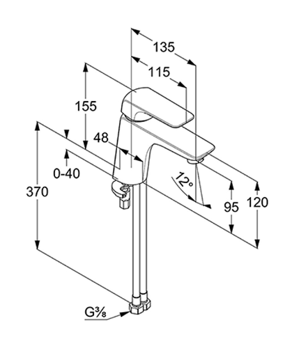 Kludi Ameo смеситель для раковины 412760575