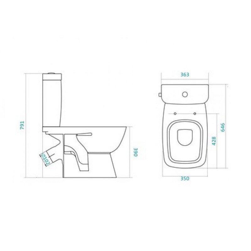 Santek Нео Лайт 1.WH30.2.471 унитаз напольный