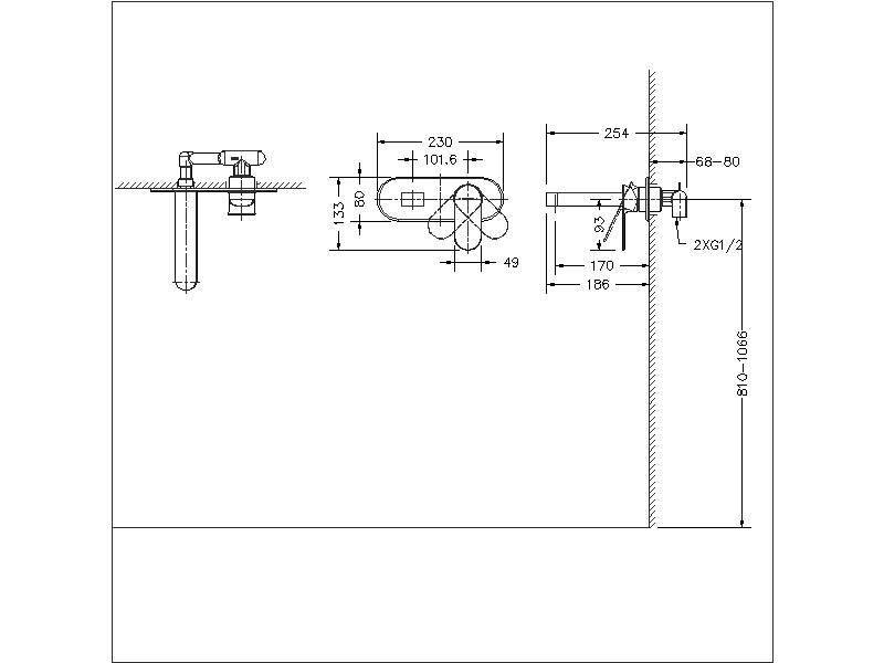 Bravat Gina P69182C-ENG смеситель скрытого монтажа хром