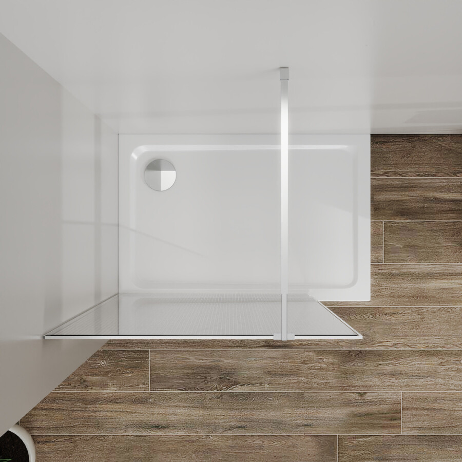 Душевая перегородка Azario Walk-in 1200x1950 в рамке, рифленое стекло, толщина стекла 8 мм, профиль хром AZ-271-120-CH-CRF