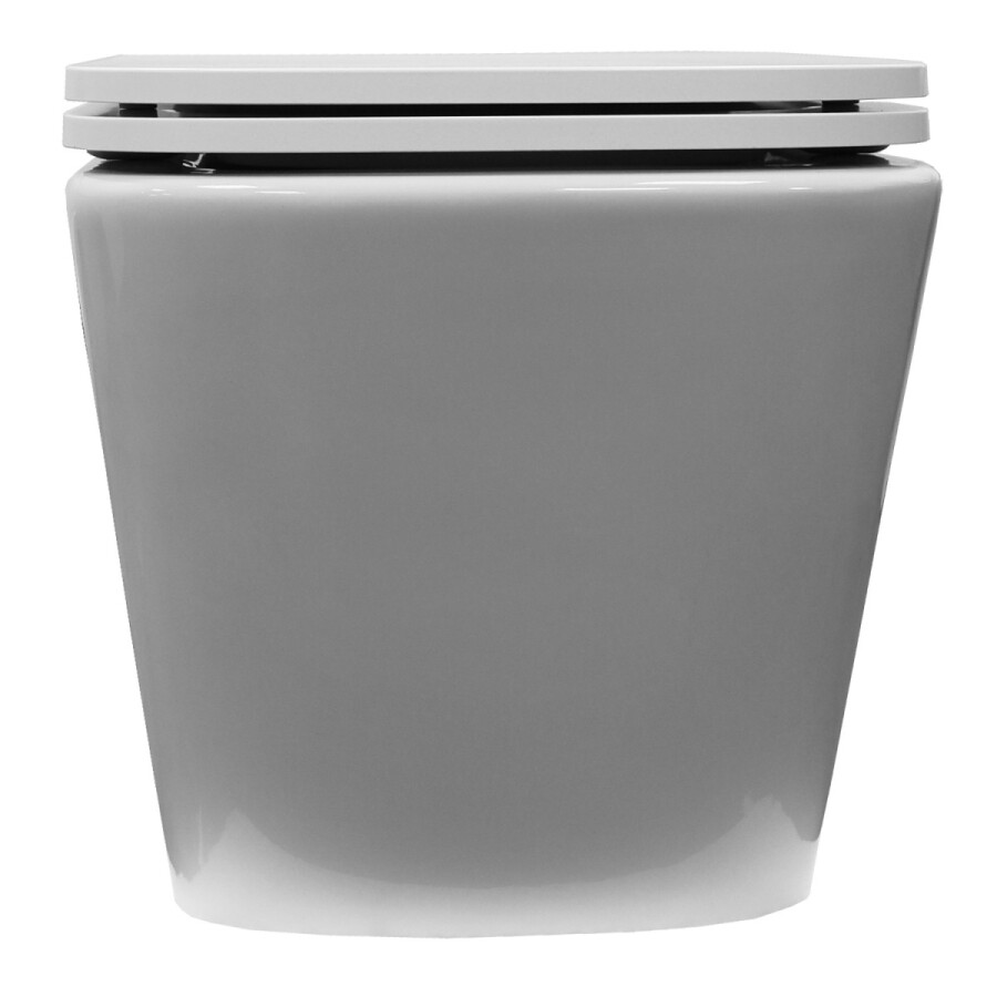 Унитаз подвесной Azario Armonia с системой смыва Tornado, безободковый с сиденьем микролифт 490*340*360 AZ-2403