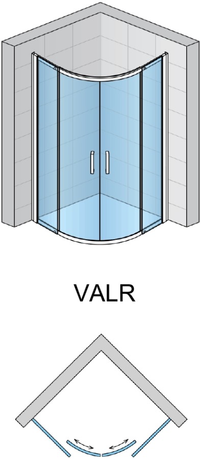 SanSwiss Valea VALR550905060 душевое ограждение 90*90*190