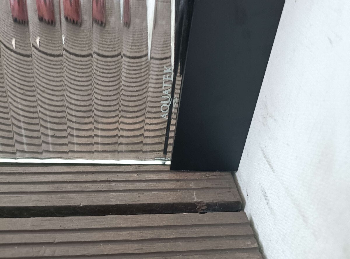 Aquatek AQ.WI.120.2BL Душевая перегородка Walk In 120см с держателем 1200мм черный матовый