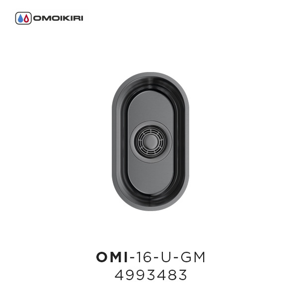 Omoikiri Omi 16-U-IN 4993482 кухонная мойка нержавеющая сталь 17.8x31.6 см