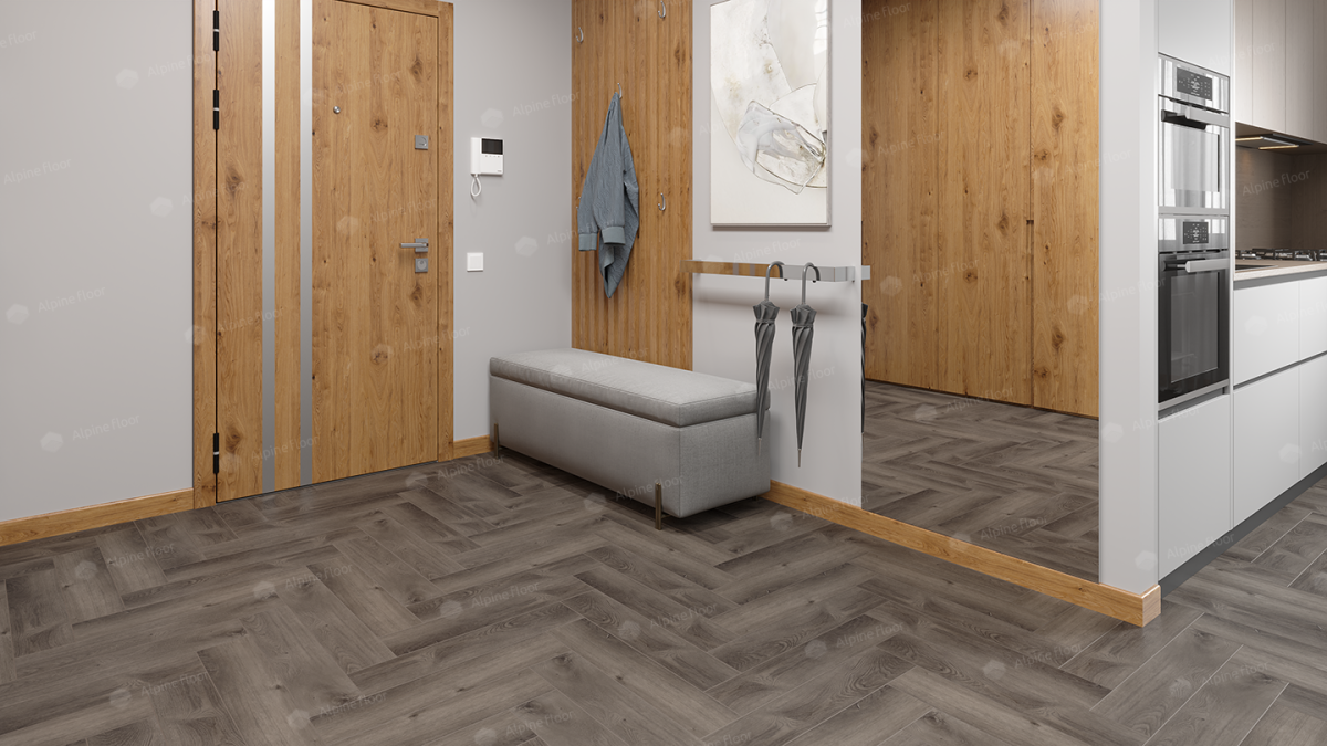 Alpine Floor Parqet LVT Кварцвиниловая плитка Дуб Мерга ECO 16-13 590 х 118 х 2.5 mm
