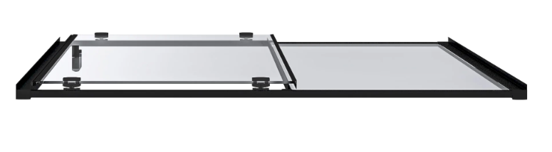 BAS Cube WTW-110-C-B душевая дверь в нишу 1100х1900 Черный КУ00026