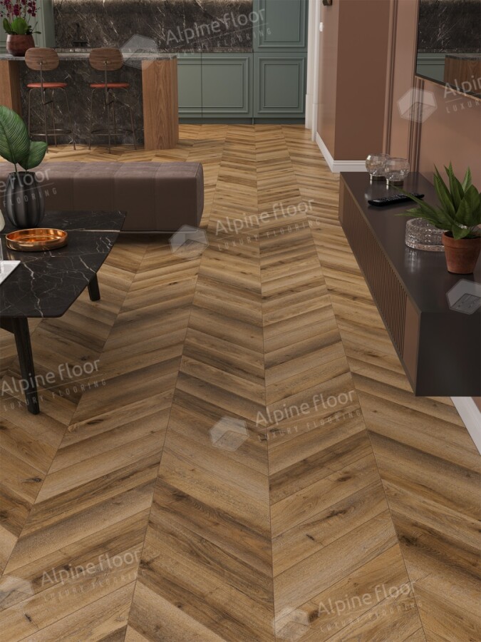 Ламинат Alpine Floor Chevron Art LF109-04, 550*112*12mm