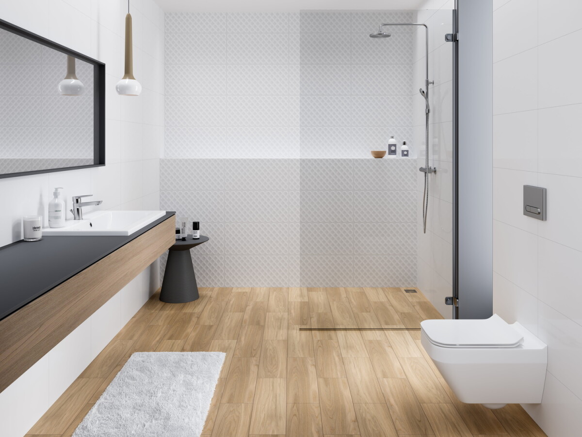 Плитка Cersanit Deco белый рельеф 29,8x59,8 DEL052