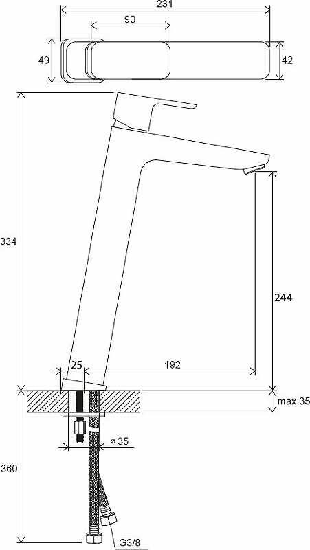 Ravak 10° Free TD F 015.00 Смеситель для раковины хром X070130