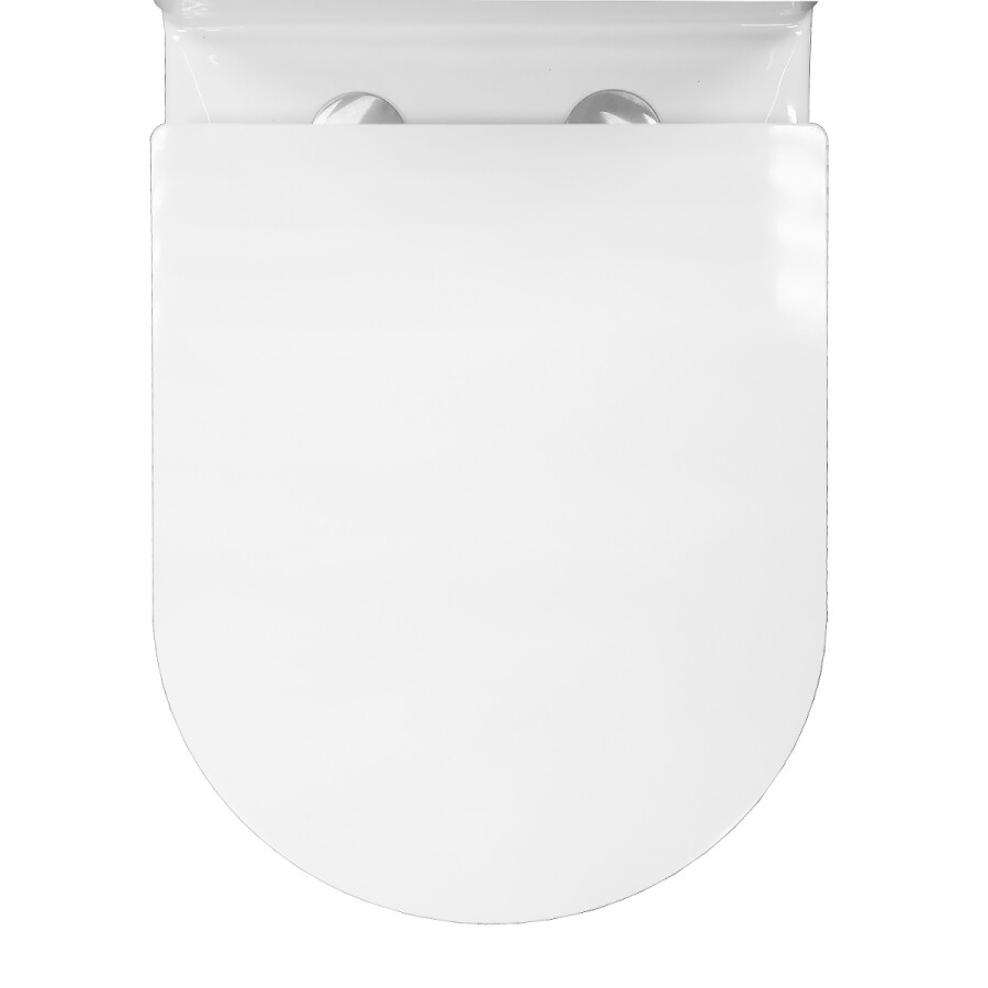 Унитаз-компакт Azario Verona 360х660х800, напольный, безободковый, система смыва "Торнадо", в комплекте с быстросъемным сиденьем микролифт AZ-8301