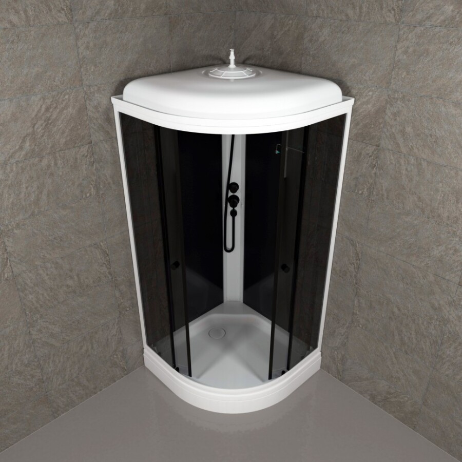 Triton Душевая Кабина Грэй-Блэк 90*90 А (ПД31) Щ0000067302